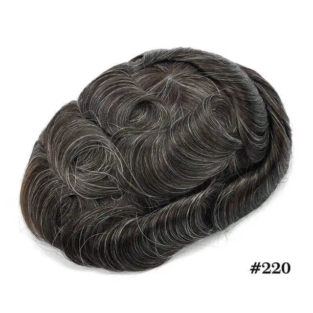 Skinlike HDLace PU Men Toupee Human Hair Wig HDWIGS Human Remy Hair System Units Natural Hair Replacement HD Lace PU Hair Topper