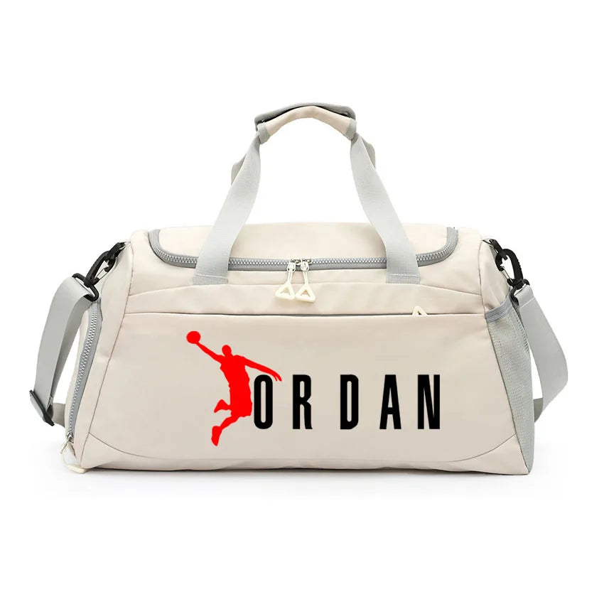 Dry Wet Separation Bags Basketball Yoga Sports Shoulder Handbags Waterproof Multifunctional Swimming  JOR Letter Printed Bag