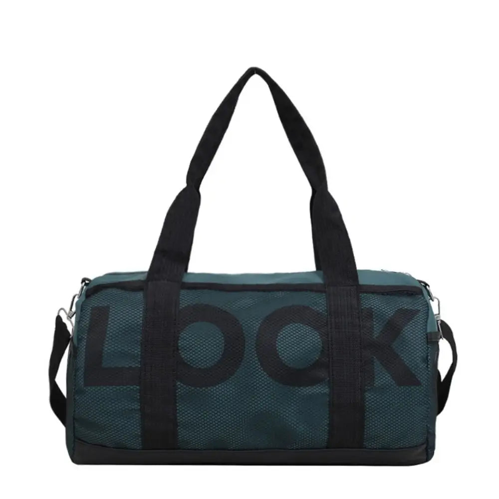 New Letter Printing Beach Shoulder Bag Large Capacity Solid color Travel Luggage Bag Nylon Handbag Fitness Yoga Bag