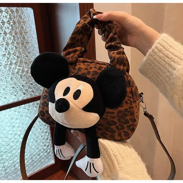 cartoon Mickey Mouse, versatile commuter light crossbody bag, large-capacity single-shoulder bag
