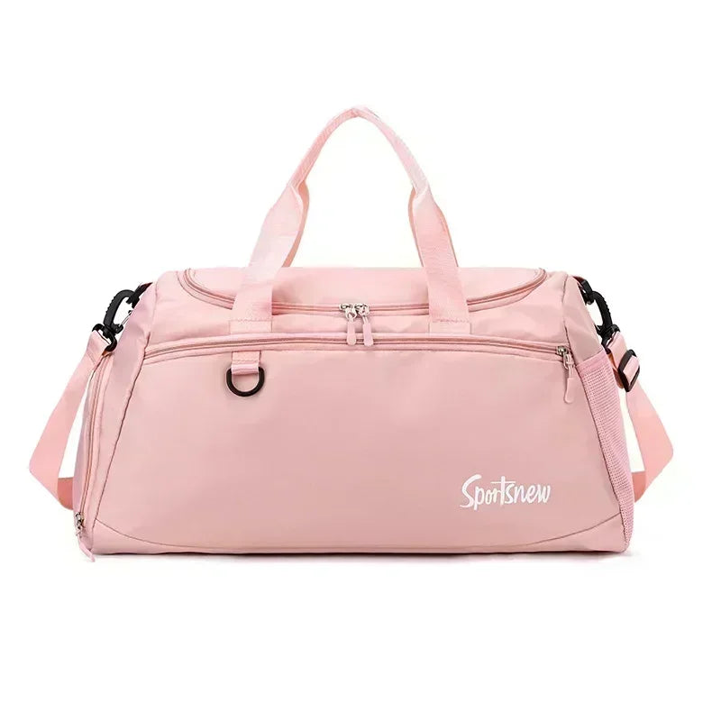 Wet and dry separation large capacity fitness training bag travel bag handbag hiking duffle bag woman and man