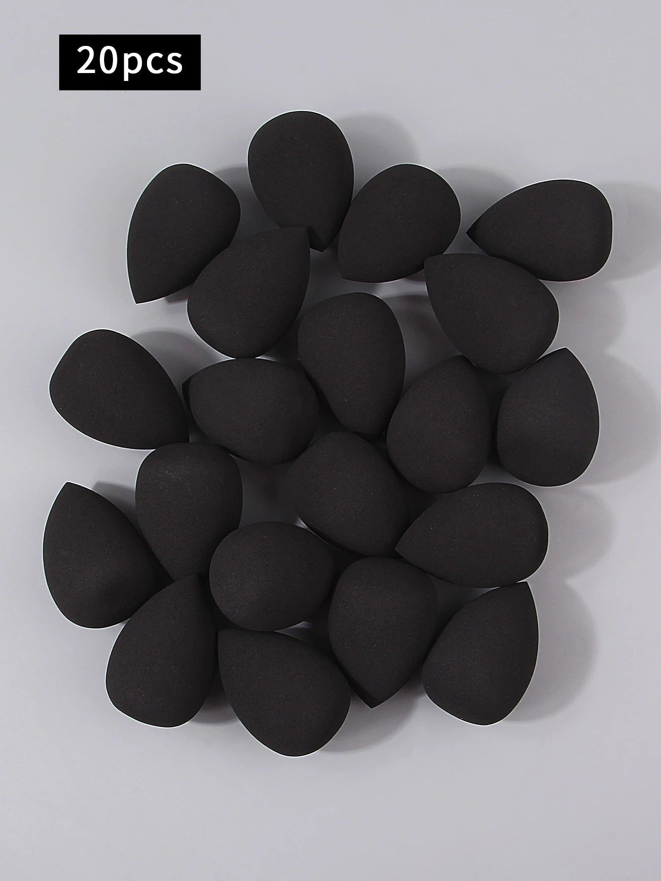 Multi-specification best-selling black makeup sponge beauty egg set, high resilience and no powder sticking facial makeup tools