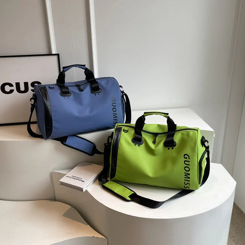 New Oxford Large-Capacity Travel Bag for Women Short-Trip Storage Luggage Bag for Men Wet and Dry Separation Sports Gym Bag