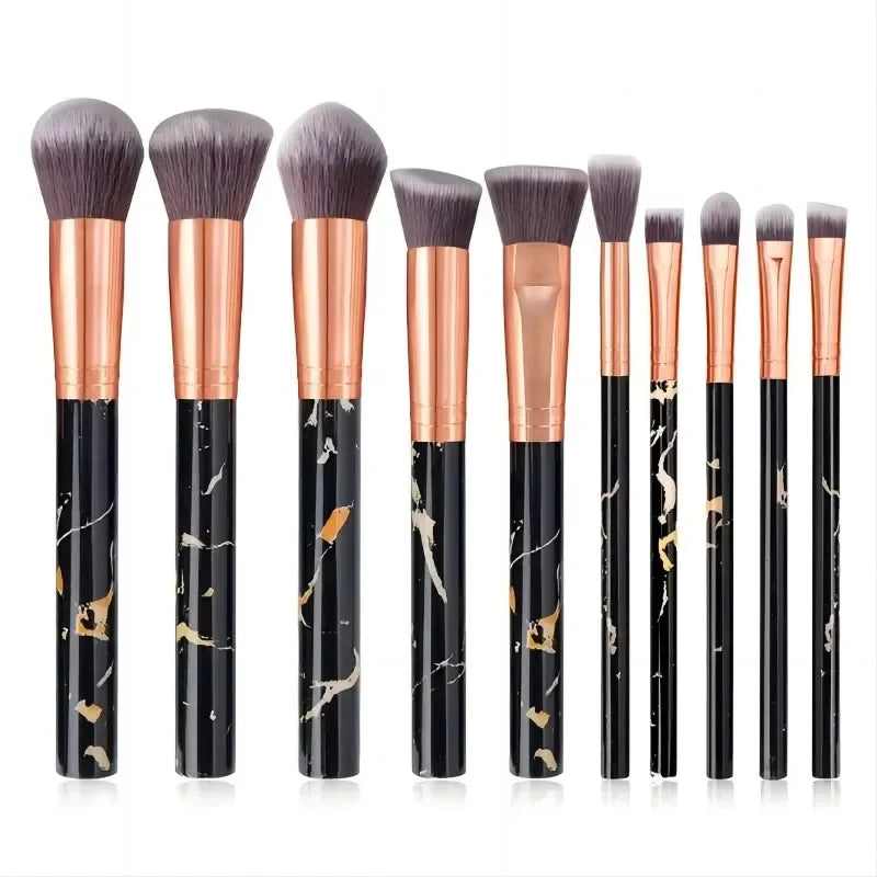 10pcs Set Makeup Brushes Tool Set Cosmetic Powder Eye Shadow Foundation Blush Blending Beauty Maquiagem Beauty Kit for Party
