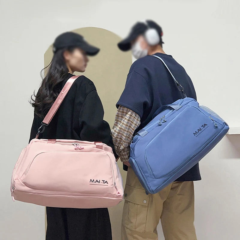 Sports Gym Bag Fitness Wet Dry Handbag Multifunctional Luggage Storage Packs For Female Outdoor Travel Bags with Shoe Pocket