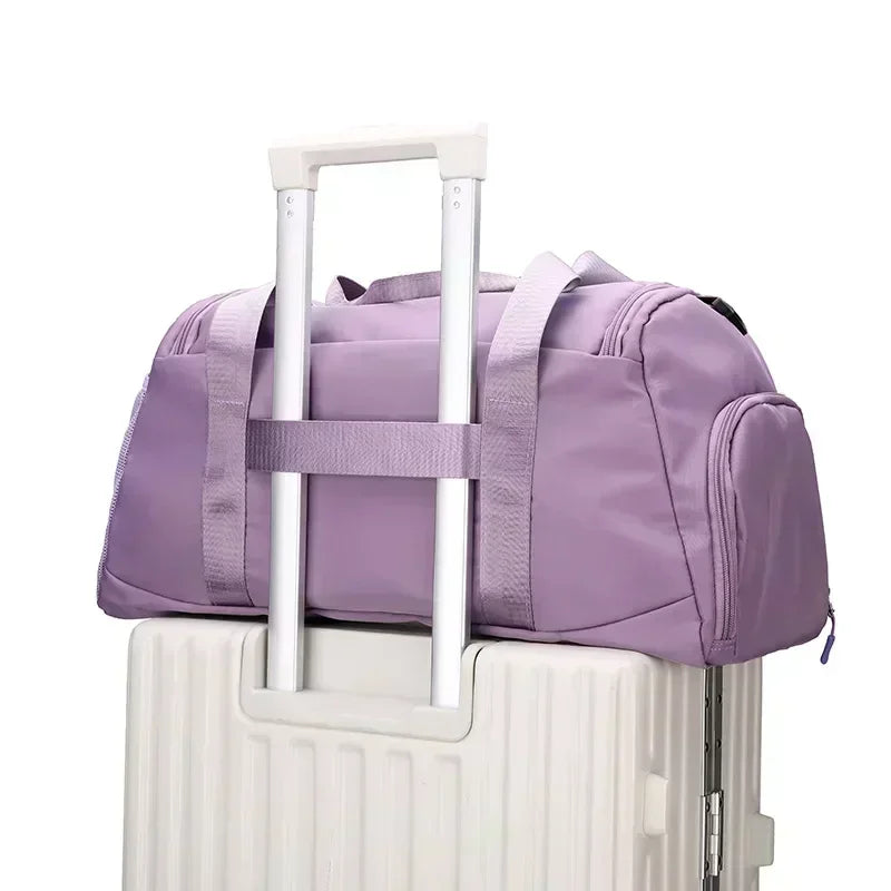 Wet and dry separation large capacity fitness training bag travel bag handbag hiking duffle bag woman and man