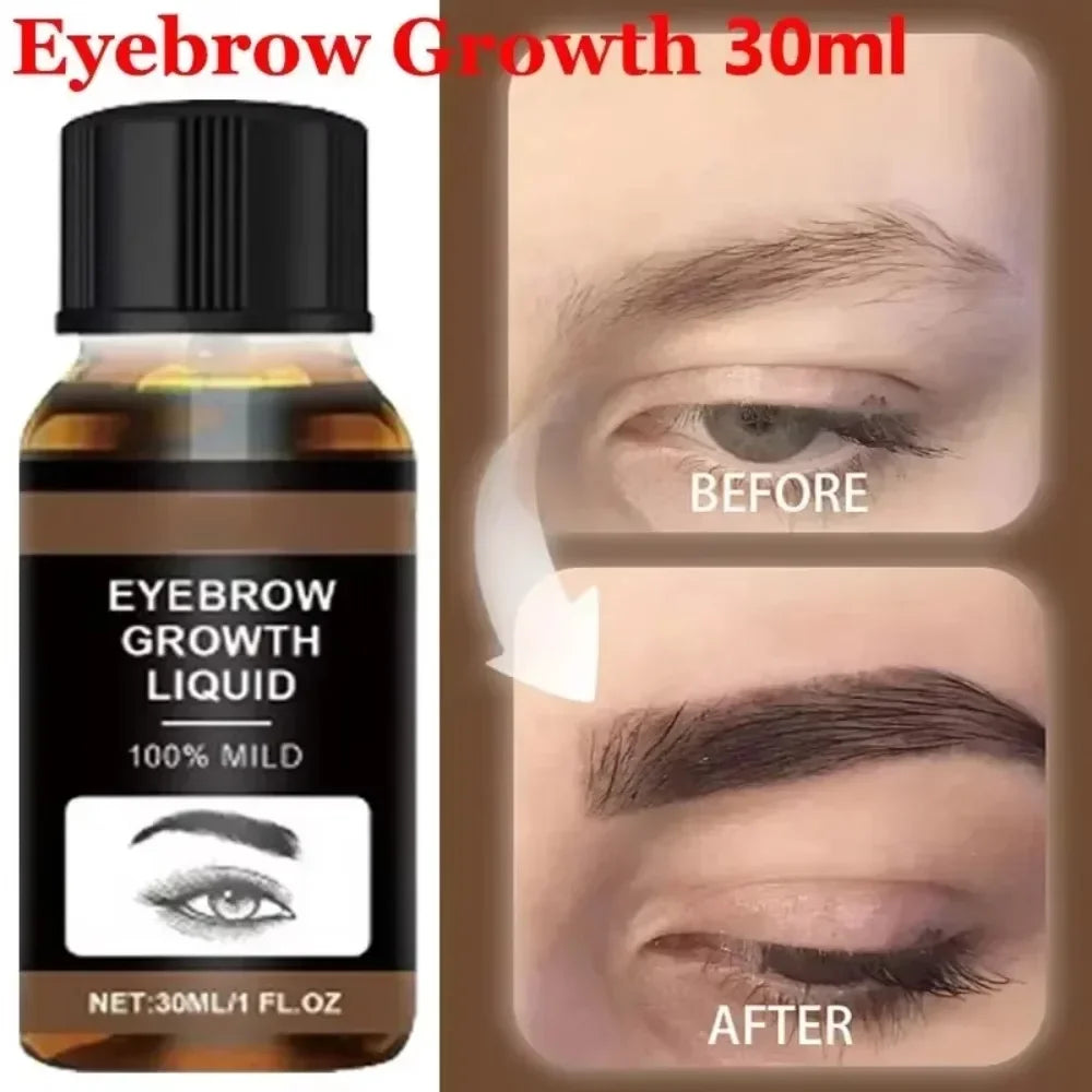Eyebrow Growth Serum Eyelash Hair Growth Anti Hairs Loss Product Prevent Baldness Fuller Thicker Lengthening Eyebrow Makeup 30ml