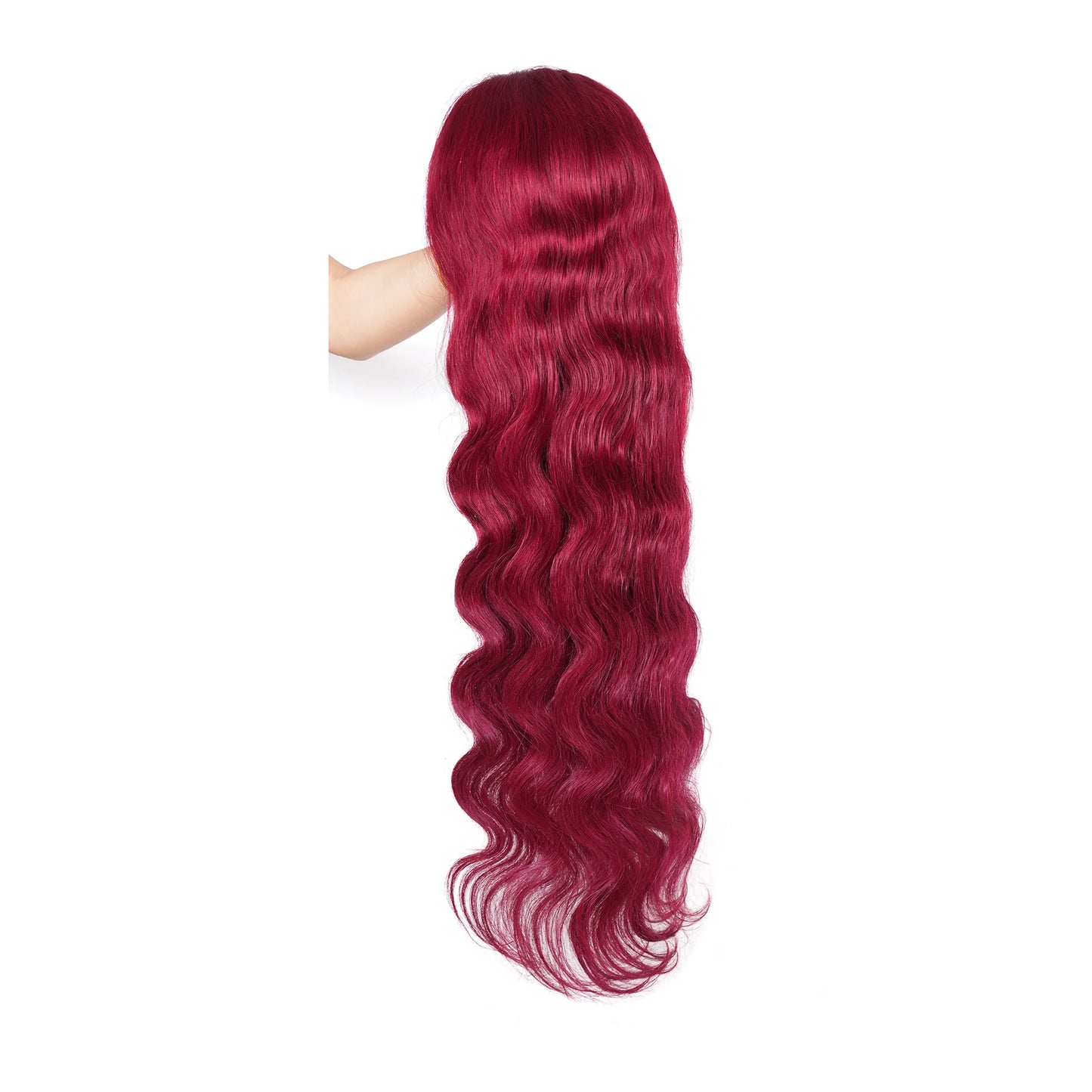 13x6 Body Wave Burgundy 99J Lace Front Human Hair Wigs Pre Plucked 180% Wine Red Lace Wigs For Women Colored Remy Wigs Body Wave