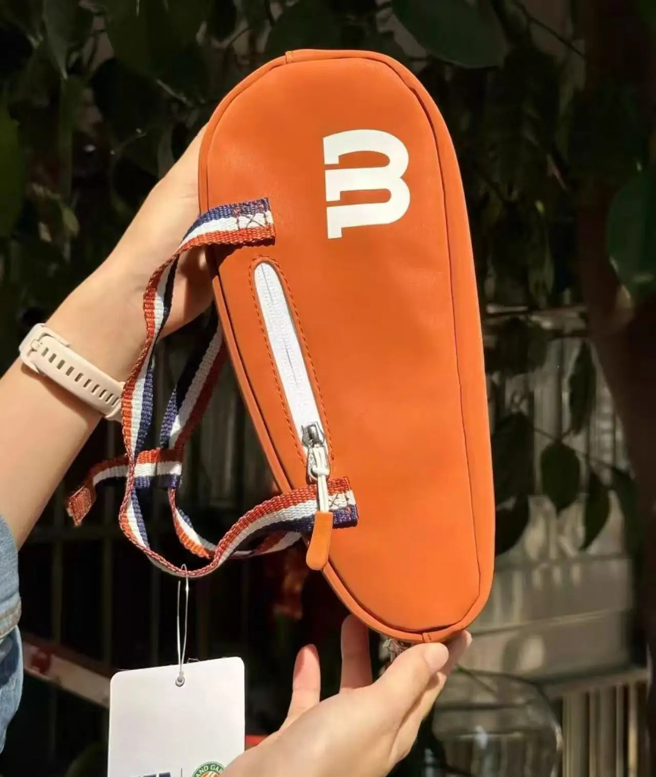 Wilson PU Leather Small Hand Bag Super Tour Tennis AccessoriesRoland Garros Mini Travel Bag Racquet Sports Bag