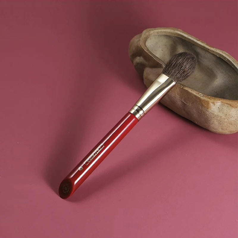 CHICHODO Luxury Makeup Brush Precision Blush Brush High Quality Soft Brush Made of Animal Hair- Red Rose Series 014
