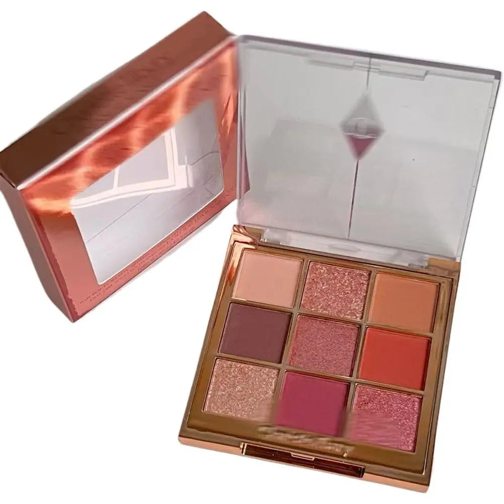 CT 9-color Eyeshadow Palette Shell-like High-gloss Gemstone Palette Controls Oil Light Matte Finish Lasts Longtime Makeup