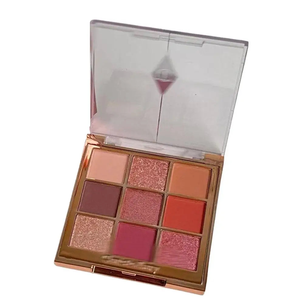 Charlotte Tilbury 9 Color Eyeshadow Palette Lightweight Oil-controlling Longlasting Makeup Matte Finish Facial Contouring Powder