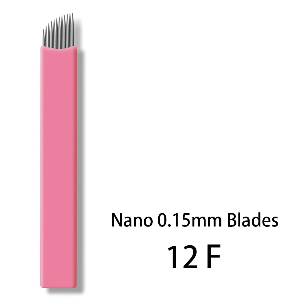 50pcs/Box 0.15mm Microblading Needles Permanent Makeup Eyebrow Tattoo Manual Nano Blades Needles