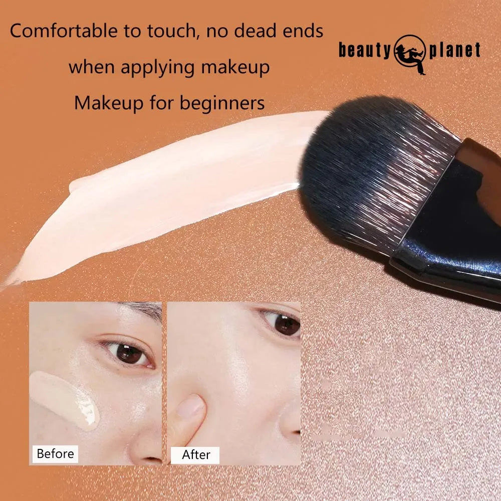 Beauty Planet Luxury Natural Animal Horse Hair Powder Foundation Blush Brushes Professional Makeup Make Up Cosmetic Tools