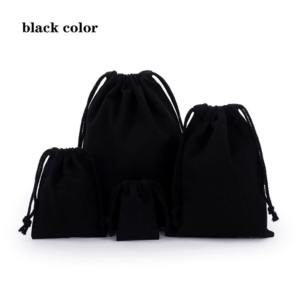 Drawstring bag Cotton Storage organizer Tote Portable Handbags Grocery Shopping Shoulder bags Canvas foldable Travel Storage Bag