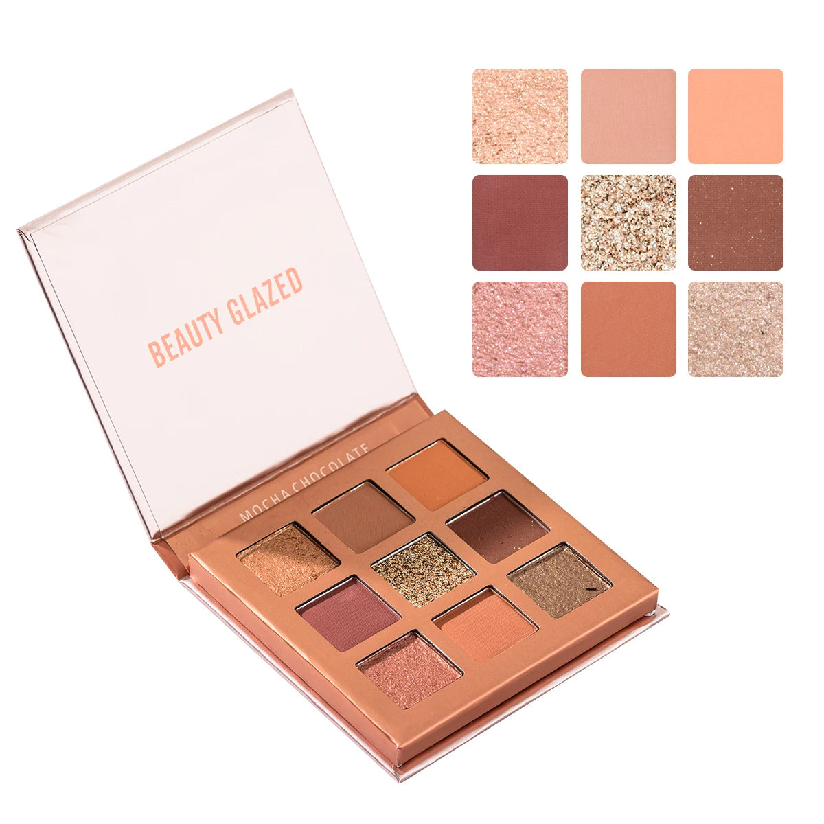 Beauty GLAZED Eyeshadow Palette 9 Color Shimmer Matte Longlasting Waterproof Palette Makeup