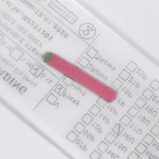 50pcs/Box 0.15mm Microblading Needles Permanent Makeup Eyebrow Tattoo Manual Nano Blades Needles