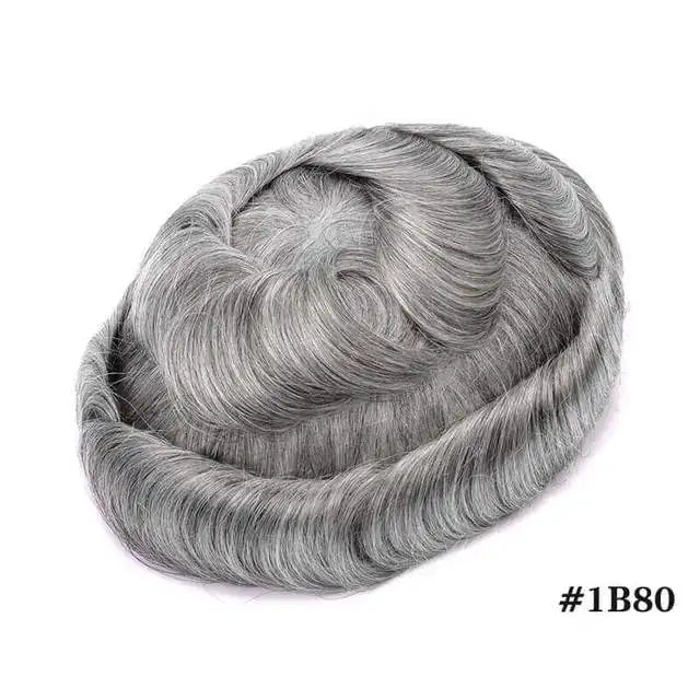 Skinlike HDLace PU Men Toupee Human Hair Wig HDWIGS Human Remy Hair System Units Natural Hair Replacement HD Lace PU Hair Topper