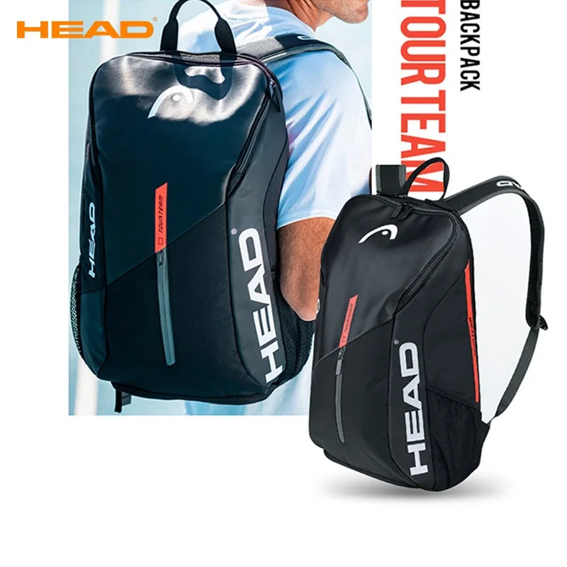 HEAD Tennis Backpack Outdoor Sport Bag Tennis Bag Badminton Gymbag Backpack Tennis Backpack With Separated Shoe Bag Original