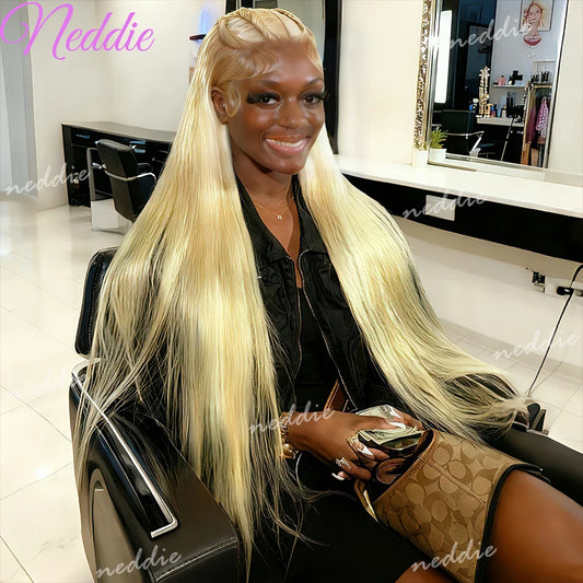 Blonde Wig Straight 613 Hd Lace Frontal Wig 13X6 13X4 Transparent Brazilian Straight Lace Front Wigs 30 Inch 100% Human Hair