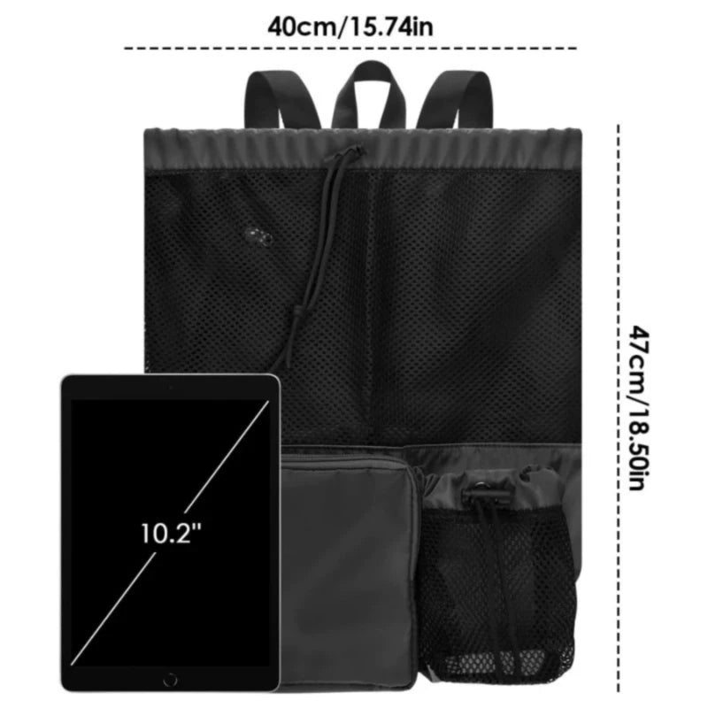 Multi-Function Sports Bag with Shoe Pocket - Beach/Gym/Hiking/Travel/Camping, 4 Colors, Lightweight & Water-Resistant for Athlet