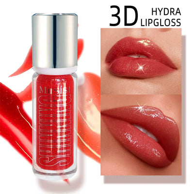Hydrating Lip Gloss 6 Color Shimmer Set Long Lasting Moisturizing Waterproof Mirror Pearlescent 3D Lip Glaze