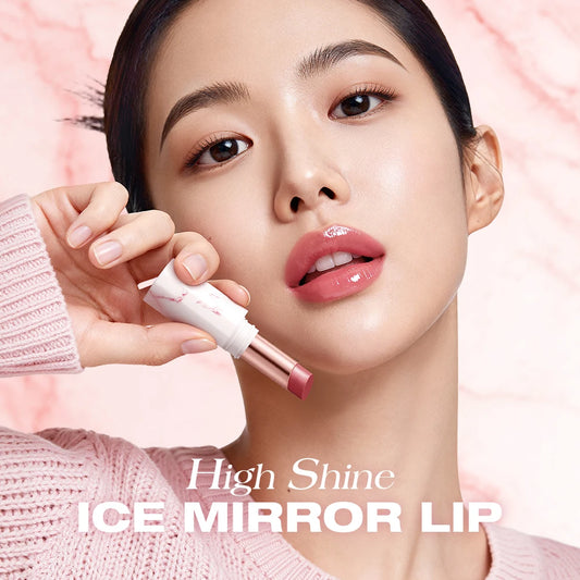 O.TWO.O Glossy Lipstick Lip Tint Mirror Ice-film 24h Moisturize Nourish Smooth Non-Sticky 3D Glossy Lip Glaze Lipstick Makeup