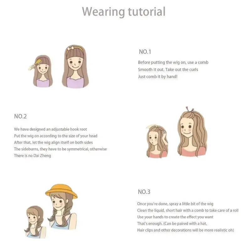 Black Synthetic Wig With a Feminine Charm. Long Straight Hair In The Middle Part. Natural Full Head Cover For Daily Cosplay