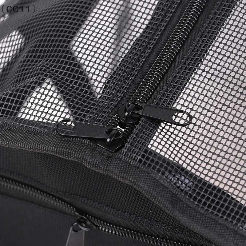〔CC11〕Black Yoga Pad Carrier Bag Basketball Volleyball Bag Sports Fitness Storage Bag Mesh Pilates Bodybuilding Sports Bag