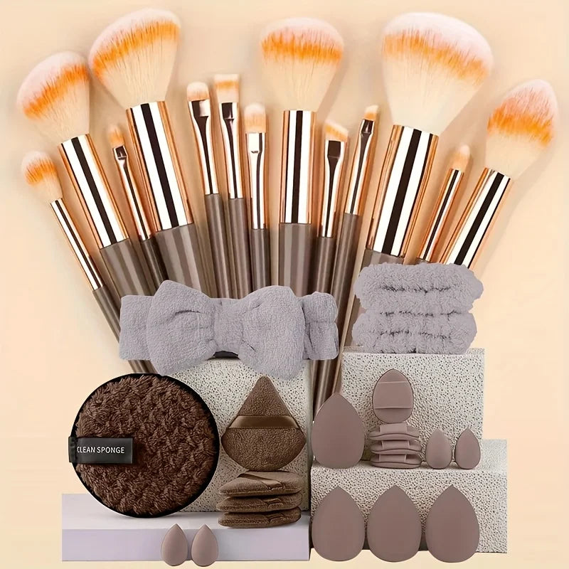 Professional Makeup Brush Set 8-33Pcs Soft Makeup Brushes Kit Cosmetic Foundation Powder Eyeshadow Kabuki Blending Beauty Tool