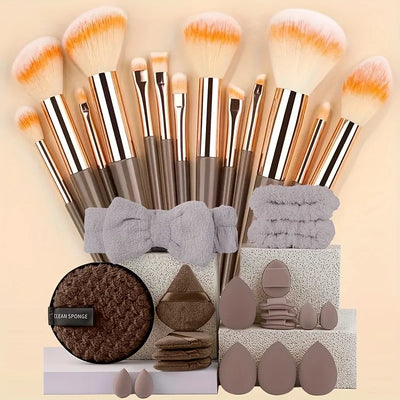 Professional Makeup Brush Set 8-33Pcs Soft Makeup Brushes Kit Cosmetic Foundation Powder Eyeshadow Kabuki Blending Beauty Tool