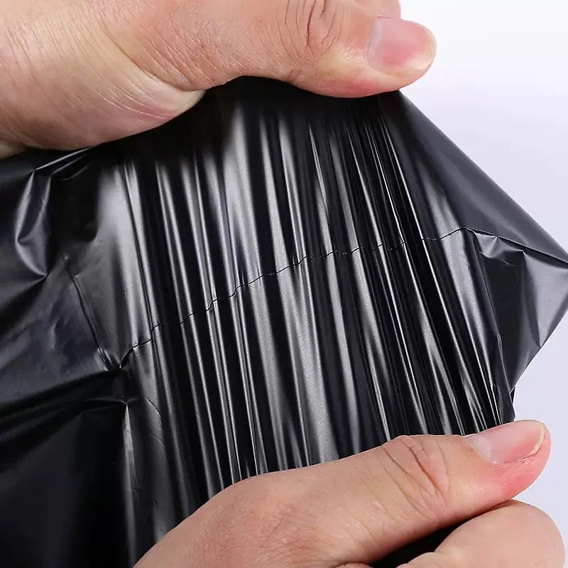 50Pcs Shipping Envelope Bags Plastic Express Envelope Storage Bags Black Color Mailing Bags Self Adhesive Seal Courier Bag
