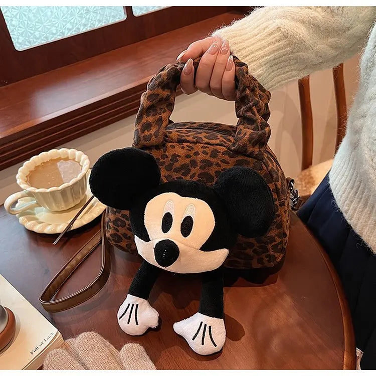 cartoon Mickey Mouse, versatile commuter light crossbody bag, large-capacity single-shoulder bag