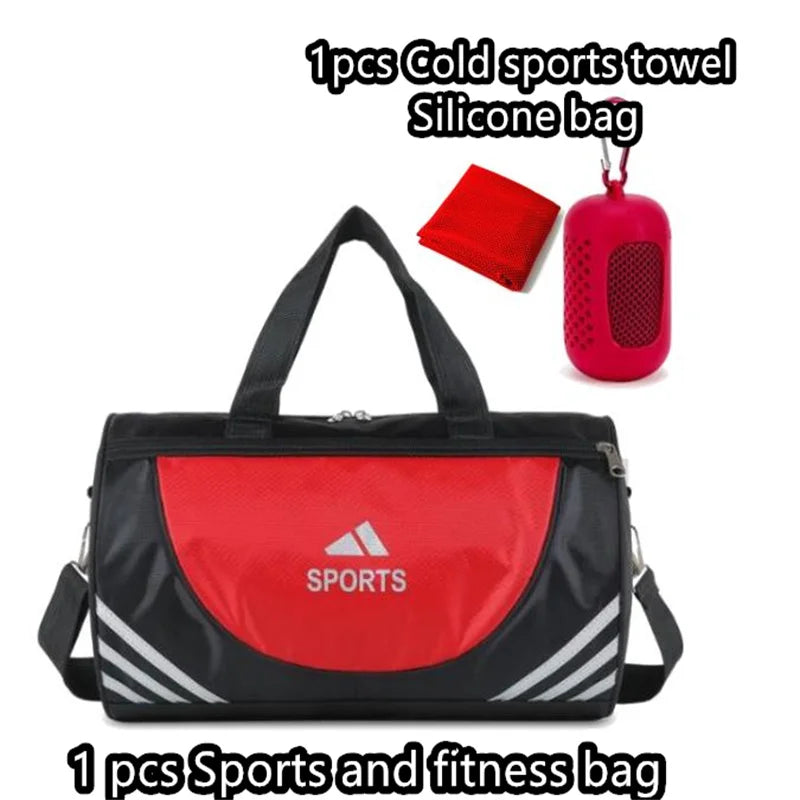 Waterproof Gym Bags men women Taekwondo Swimming Fitness Bag Large Capacity Portable Travel Bag 2025 NEW 1-2Pcs