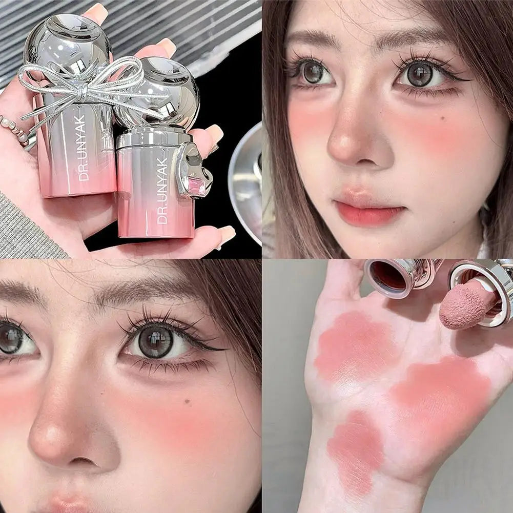 Liquid Blusher Peach Jelly Color Powder Natural Lasting Brighten facial Contour Blush Tint Makeup Cheek Face Blush Makeup