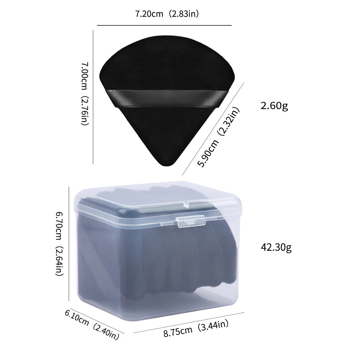 Flocked Cushion Makeup Puff Suitable For Dry And Wet Use Flawless Skin-Friendly Setting Puff for Pressed Powder and Loose Powder