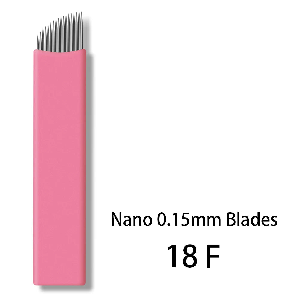 50pcs/Box 0.15mm Microblading Needles Permanent Makeup Eyebrow Tattoo Manual Nano Blades Needles