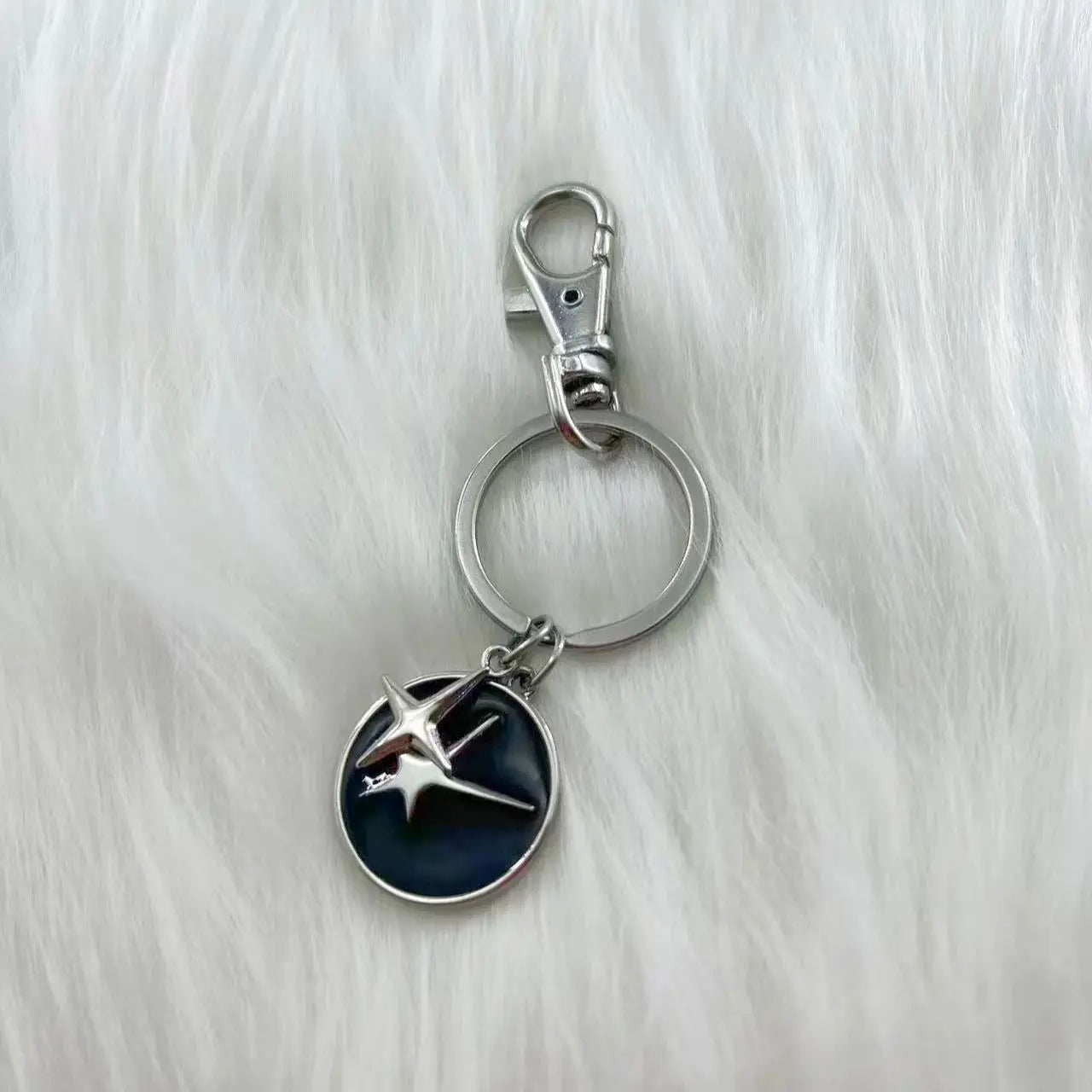 HOUWU Alloy Dripping Oil  Eye Pendant Palm Bag Pendents Father's Fashion  Star Demon Eye Keychain  Day Gifts