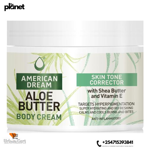 American Dream Aloe Butter Body Cream with Shea & Vitamin E (500ml) – Ultimate Hydration & Skin Repair