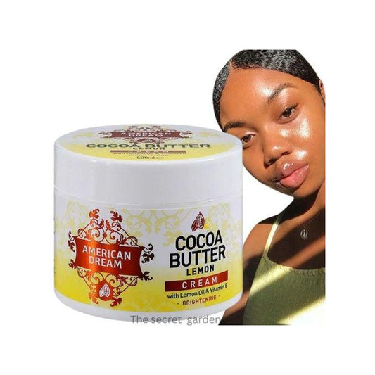 American Dream Cocoa Butter Lemon Brightening Cream Infused With Lemon Oil & Vitamin E 500ml