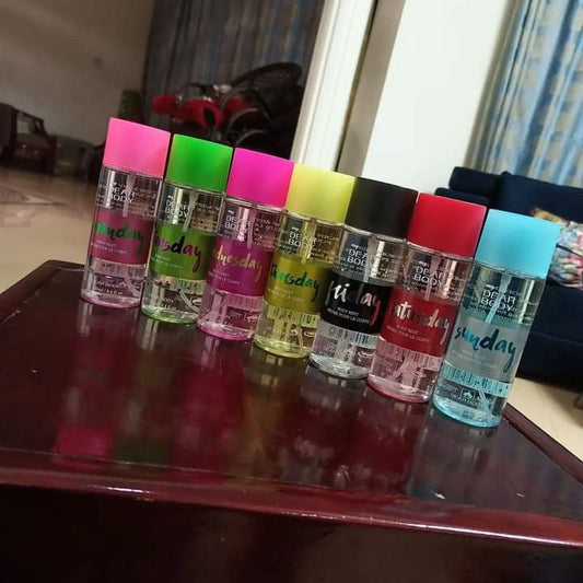 Dear Body mist (Monday to Sunday)